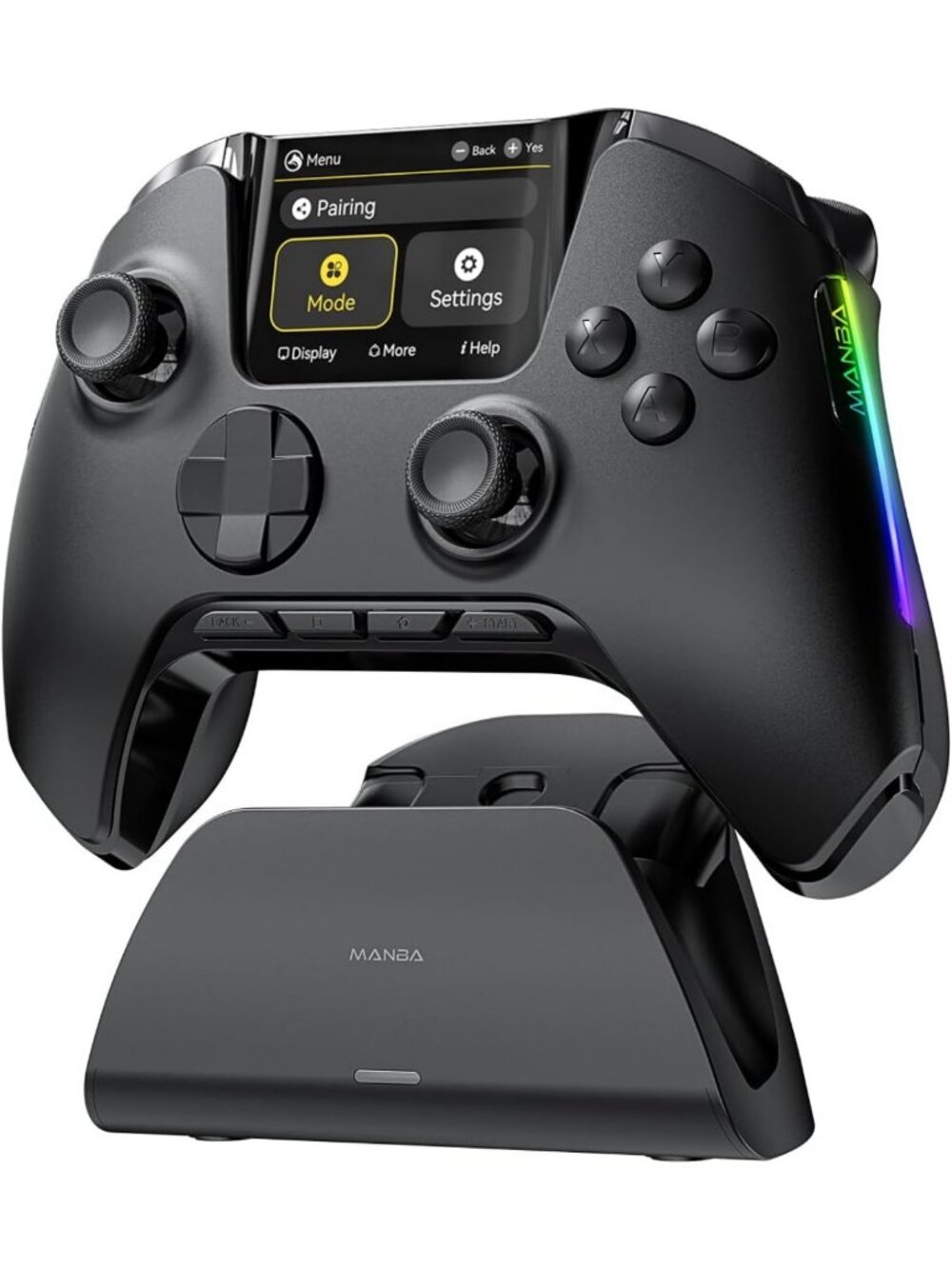 Wireless Gaming Controller - Interactive Screen, Bluetooth, Ergonomic Design